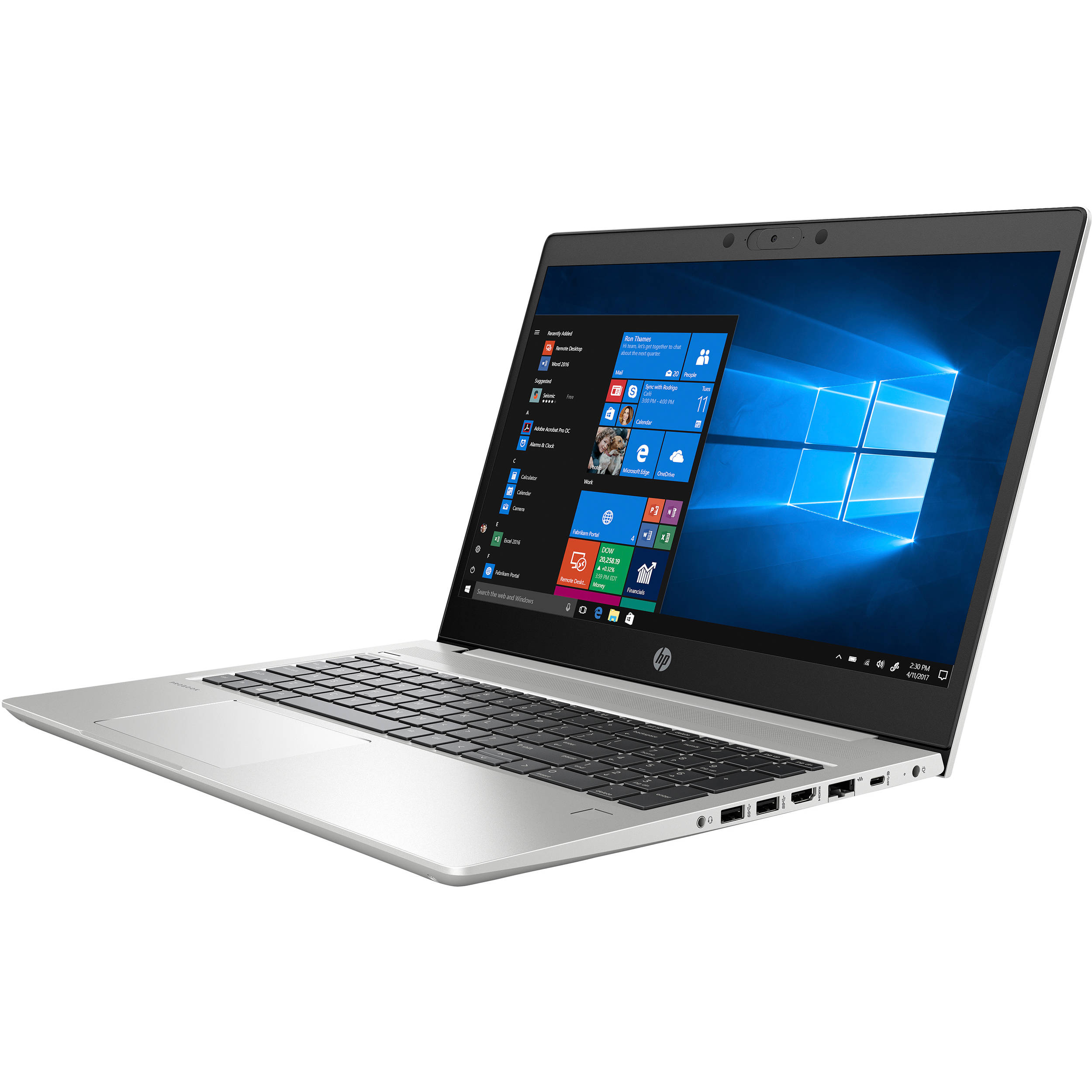 HP ProBook 450 G7 15.6" Notebook - 1920 x 1080 - Core i5 i5-10210U - 8 GB RAM - 256 GB SSD - Pike Silver - Windows 10 Pro 64-bit - Intel UHD Graphics 620 - In-plane Switching (IPS) Technology